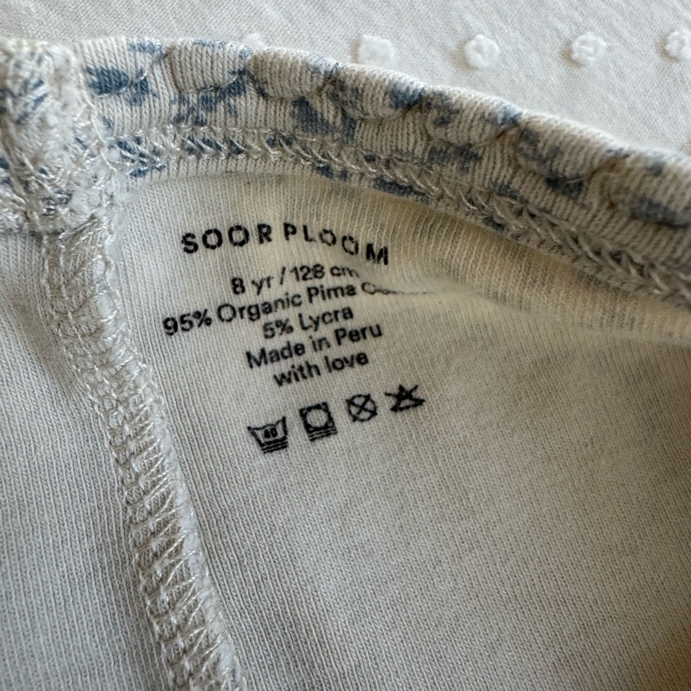 Soor Ploom Blue Floral Leggings - Picture 3 of 3